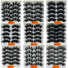 5Pairs 20mm Dramatic Thick Criss-cross lashes 8D Mink False Eyelashes Wispies Fluffy Natural Handmade Eyelashes Makeup Extension 2024 - buy cheap