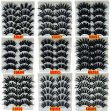 5Pairs 20mm Dramatic Thick Criss-cross lashes 8D Mink False Eyelashes Wispies Fluffy Natural Handmade Eyelashes Makeup Extension 2024 - buy cheap