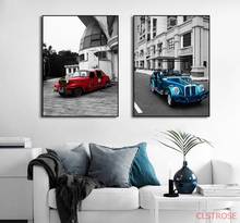 Nordic Retro Poster Vintage Black Red Blue Cars Canvas Painting Modern Home Decoration Art Wall Picture For Living Room No Frame 2024 - buy cheap