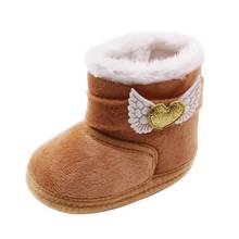 Los muchachos de las muchachas del bebé de invierno caliente de Navidad en primer lugar los caminantes zapatillas de deporte infantil niños niño de cuna calzado grueso recién nacido bota de nieve 2024 - compra barato