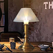 Lámpara de mesa de Bar con Sensor táctil Retro americano, recargable, para restaurante, café, de noche, romántica, dormitorio 2024 - compra barato