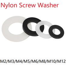 50pcs Nylon Screw Washer M3 M4 M5 M6 M8 M10 M12 Plastic Seals Spacer Plated Flat Insulation Plain Round O Ring Gasket 2024 - buy cheap