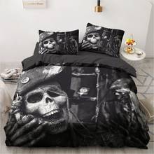 3D Bedding Sets Duvet Quilt Cover Set Comforter Bed Linen Pillowcase King Queen Full Double Size Skull Pirate Design Bedclothes 2024 - buy cheap