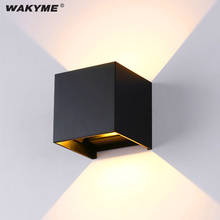 WAKYME LED Wall Lamp Waterproof Indoor & Outdoor AC85-265V Aluminum Lamp 12W Home Lighting Decoration Sconce for Bedroom Porch 2024 - buy cheap