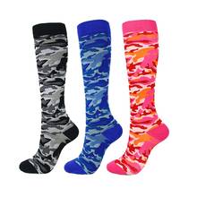 Running Men Women Socks Sports Compression Socks Support Nylon Unisex Outdoor Racing Long Pressure Stockings 2024 - buy cheap