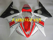 Kit de carenado para motocicleta, carrocería para YAMAHA YZFR6 03 04 YZF R6 2003 2004 YZF600, carenado rojo, blanco y negro + regalos YJ19 2024 - compra barato