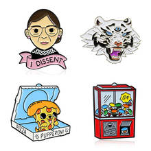 Tiger Enamel Pins Badges Anime Brooches On Backpack Women Pin Metal Brooch Enamel Badges For Clothes Art Avatar Brooches Badges 2024 - buy cheap