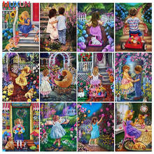 Children Diamond Painting Full Square Flowers Home Decoration Mosaic Landscape Embroidery Rhinestone Cross Stitch Kit Needlework 2024 - buy cheap