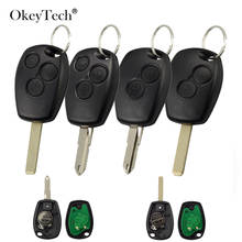 Okeytech-chave de carro remota, 2/3 mhz, com chip pcf7946 pcf7946, para renault megane kangoo, dacia, duster, clio iii, sem chave 2024 - compre barato