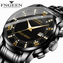 FNGEEN-Reloj de pulsera de cuarzo para hombre, cronógrafo de lujo con indicador de fecha, luminoso, de negocios, Masculino 2024 - compra barato