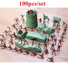 100 шт./компл. 4 см песочница моделирование войны сцены игры флагсет солдат военная модель детская игрушка 2024 - купить недорого
