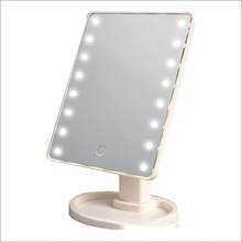 Make-Up Mirror With 16 Leds Cosmetic Mirror With Touch Dimmer Battery Operated Stand For Tabletop Bathroom Travel 2024 - buy cheap