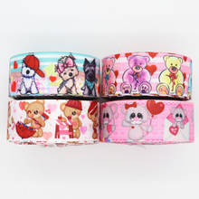 10 Yards 1'' 25MM Valentine's Day Printed Grosgrain Ribbons For Hair Bows DIY Handmade Materials Y19122402 2024 - buy cheap