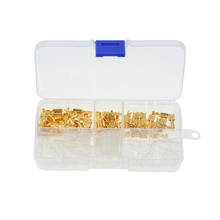 120PCS/box Gold Insulated Wire Connector Electrical Wire Crimp Terminals 2.8 4.8 6.3mm Spade Connectors Assortment Kit 2024 - buy cheap