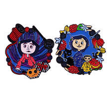 Pines de Horror de dibujos animados K2881, broches y alfileres de Metal esmaltado para solapa, mochilas, mochilas, insignias, regalos de joyería 2024 - compra barato