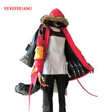 Vevefhuang roupa de batalha kvisual, uniforme de fantasia cosplay lindo da ilha rodos vermelhos, roupa de halloween natal 2024 - compre barato