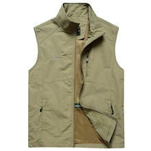 Mens Vests 2022 Men's Summer Sleeveless Vest Coat Spring Autumn Casual Travels Vest Outdoors Thin Vest Waistcoat Outerwear Male 2024 - buy cheap