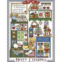 Celebrate christmas patterns Counted Cross Stitch 11CT 14CT DIY wholesale Chinese Cross Stitch Kits Embroidery Needlework Sets 2024 - buy cheap