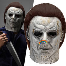 Máscaras de cabeza completa de Michael Myers para Halloween, disfraz de fiesta de disfraces de terror aterrador, máscara de látex, Horror, 2020 2024 - compra barato