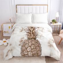 Bedding Duvet Cover Comforter/Quilt/Blanket Case With Zipper Queen King Europe Russia Size Nordic 150 Custom Marble Pineapple 2024 - buy cheap