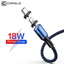 Cafele 18W Magnetic PD Cable USB C to USB C Type to for lightning Cable For iPhone 11 Pro Fast Charging Cable For Huawei Xiaomi 2024 - buy cheap