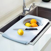 Innovative Multi-Functional 3 in 1 Chopping Board Detachable Folding Drain Basket Sink Cutting Board Kitchen Tools 2024 - buy cheap