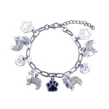 Tobillera de acero inoxidable para mujer, joyería de pie de playa, 16 estilos, perro Dálmata, Animal, cadenas de tobillo, accesorios, regalo Sexy, A093 2024 - compra barato