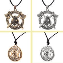 The Tree of Life Norse Vikings Necklace Amulet Talisman men women rope chain Pendant Jewelry 2024 - buy cheap