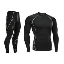 Motorcycle Men Thermo Underwears Suits Set Motorcycle Skiing Winter Warm Base Layers Tight Long Tops & Pants Thermal Underwear 2024 - buy cheap