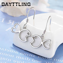 BAYTTLING Hot Selling 22MM Silver Color Exquisite Hollow Fish Drop Earrings For Women Charm Wedding Jewelry Gifts 2024 - buy cheap