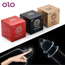 OLO 10Pcs/set Lubricated Condoms Ultra Thin Delay Ejaculation Natural Latex Penis Condoms Sex Tool For Men Erotic Adult Products 2024 - buy cheap