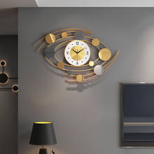 Grande luxo nórdico relógio de parede design moderno decoração minimalista ouro metal relógio de parede sala estar criativo varinha klok casa 2024 - compre barato
