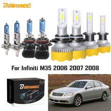 Buildreamen2-bombilla LED halógena para faro delantero de coche, luz de haz Alto y Bajo, 9005 H1, 12V, estilo para Infiniti M35, 2006, 2007, 2008, 4 piezas 2024 - compra barato