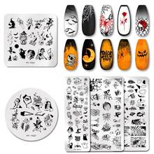 PICT YOU Halloween Nail Stamping Plates Snowflake Festival Pattern Nail Art Image Plates Stainless Steel Nail Art Plate Stencil 2024 - buy cheap