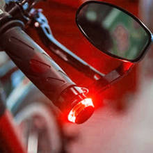 Vehemo светодиодный сигнальная лампа мотоцикла поворотники сигнальная лампа прочный указатель поворота лампочка ручка бар 2024 - купить недорого
