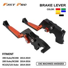 Palanca de embrague de freno plegable ajustable CNC para motocicleta, para KTM Duke RC 125, 250, 390, RC390, RC125, RC250, DUKE390, 2013, 2014, 2015, 2016 2024 - compra barato