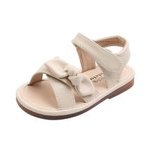 Girls Princess Sandals 2022 Summer New Girls Open Toe Sandals Children's Bow Soft Bottom Baby Girls Fashion Toddler Sandals 2024 - buy cheap