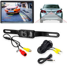 TOSPRA 8LED HD Video Car Rear View Camera CCD Infrared Wide Degree Waterproof Night Vision Reversing Auto Backup Parking Monitor 2024 - buy cheap