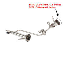 Continuous measurement alcohol stainless steel 304 Tri clamp OD50,5 mm Parrot Connection for Distiller. 2024 - buy cheap