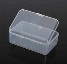 20pcs  9*6*3.2cm Clear Lidded Plastic Box For Storage Small Parts Tools Bank Card Credit Card Case Container Organizer 2024 - buy cheap