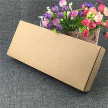 Cajas de papel Kraft de alta capacidad, contenedor de almacenamiento respetuoso con el medio ambiente, suministros de regalos para bufanda y jabón, 24 unids/lote 2024 - compra barato