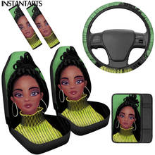 Instantarts-capa de assento para volante com estampa africana, fácil de limpar, macia, com alça de ombro 2024 - compre barato