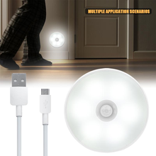 6 LED Human Induction PIR Motion Sensor Night Light USB Rechargeable Bedroom Wall Lamp Stairs Intelligent Body Light Sensor Lamp 2024 - buy cheap