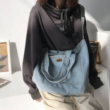 Women Denim Blue Shoulder Crossbody Bag New Leisure Brand Female Canvas Jeans Tote Handbags Large Capacity Travel Bag Mochila 2024 - buy cheap