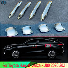 For Toyota Harrier Venza XU80 2020 2021 ABS Chrome Door Handle Bowl Cover Cup Cavity Trim Insert Catch Molding Garnish 2024 - buy cheap