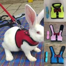 Rabbit Hamster Chest Strap Vest Harness Walking Leash Traction Rope Pet Supply for Small Animals 2024 - buy cheap