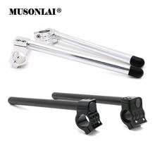 Motorcycle CNC Clip On Handlebars Universal 31-51mm Fork Clip-on Handle Bars Riser for Honda Suzuki Yamaha Kawasaki BMW Aprilia 2024 - buy cheap