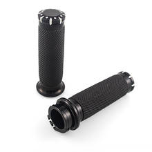 Black Silver Motorcycle 1''25mm Handle Bar Hand Grips For Harley Softail FLSTF Breakout Touring Road King 2024 - buy cheap