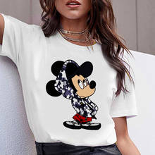 Hoody Mickey Mouse  Funny Casual Tshirt Women Short Sleeve Summer T-shirt Unisex Disney Clothes Harajuku Tops Tee 2024 - buy cheap