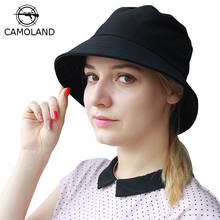 CAMOLAND Fashion Fisherman Hat Summer Foldable Bucket Hat For Men Women Outdoor Cotton Sun Cap Casual Female Beach Panama Hats 2024 - buy cheap